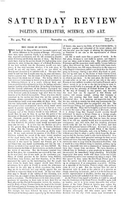 Saturday review Samstag 21. November 1863