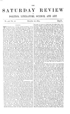 Saturday review Samstag 26. Dezember 1863