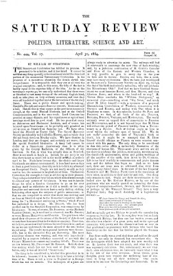 Saturday review Samstag 30. April 1864