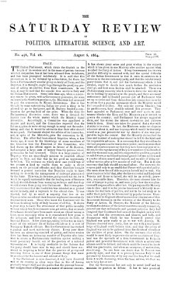 Saturday review Samstag 6. August 1864