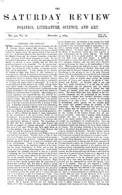 Saturday review Samstag 5. November 1864