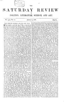 Saturday review Samstag 6. Januar 1866