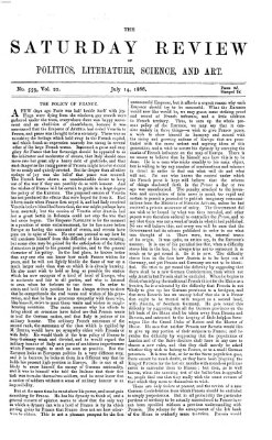 Saturday review Samstag 14. Juli 1866