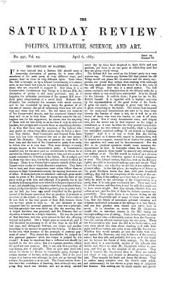 Saturday review Samstag 6. April 1867