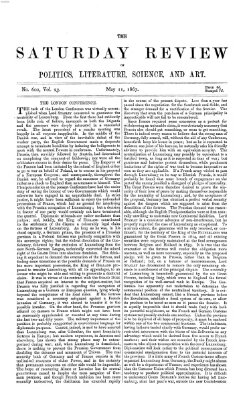 Saturday review Samstag 11. Mai 1867