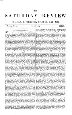 Saturday review Samstag 18. Mai 1867