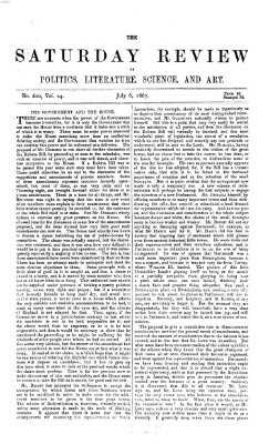 Saturday review Samstag 6. Juli 1867