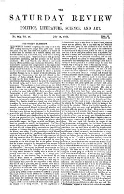 Saturday review Samstag 11. Juli 1868