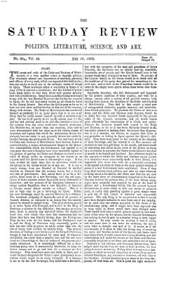 Saturday review Samstag 18. Juli 1868