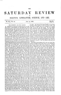 Saturday review Samstag 25. Juli 1868