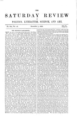 Saturday review Samstag 7. November 1868