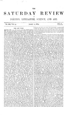 Saturday review Samstag 2. Januar 1869