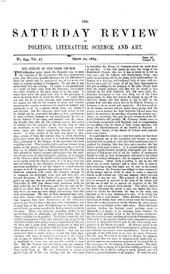 Saturday review Samstag 20. März 1869