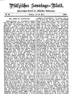 Pfälzisches Sonntags-Blatt (Pfälzische Volkszeitung) Sonntag 29. März 1868