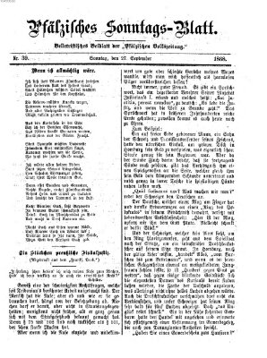 Pfälzisches Sonntags-Blatt (Pfälzische Volkszeitung) Sonntag 27. September 1868