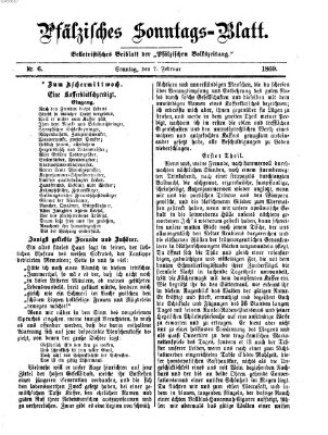 Pfälzisches Sonntags-Blatt (Pfälzische Volkszeitung) Sonntag 7. Februar 1869