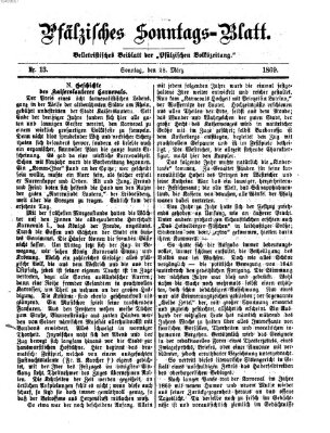 Pfälzisches Sonntags-Blatt (Pfälzische Volkszeitung) Sonntag 28. März 1869