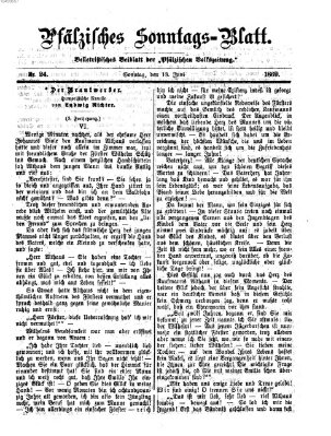 Pfälzisches Sonntags-Blatt (Pfälzische Volkszeitung) Sonntag 13. Juni 1869