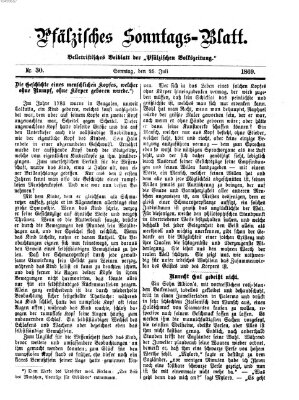 Pfälzisches Sonntags-Blatt (Pfälzische Volkszeitung) Sonntag 25. Juli 1869