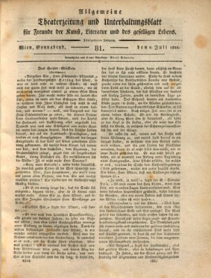 Allgemeine Theaterzeitung und Unterhaltungsblatt für Freunde der Kunst, Literatur und des geselligen Lebens (Allgemeine Theaterzeitung) Samstag 6. Juli 1822