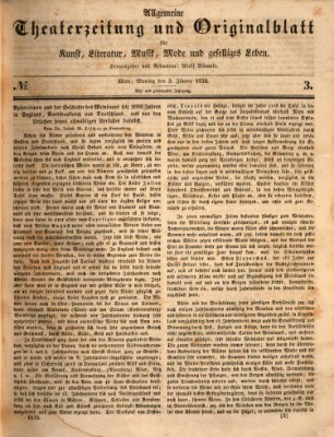 Allgemeine Theaterzeitung Montag 5. Januar 1835