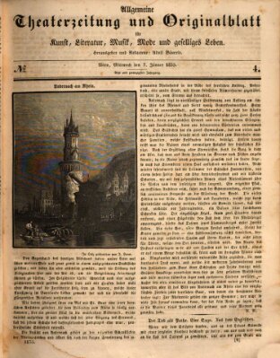 Allgemeine Theaterzeitung Mittwoch 7. Januar 1835