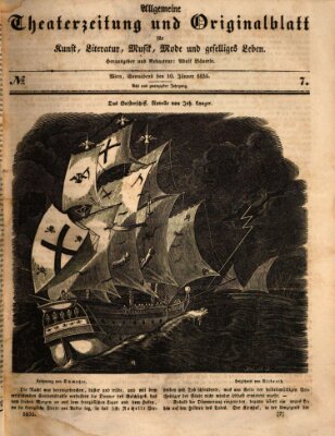 Allgemeine Theaterzeitung Samstag 10. Januar 1835