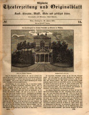 Allgemeine Theaterzeitung Dienstag 20. Januar 1835