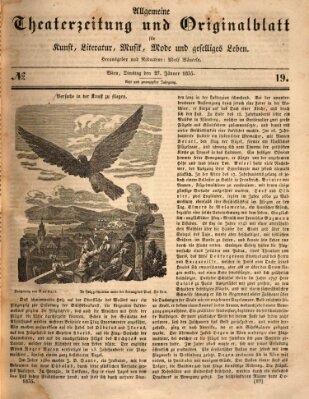 Allgemeine Theaterzeitung Dienstag 27. Januar 1835