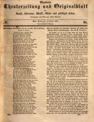 Allgemeine Theaterzeitung Freitag 6. Februar 1835