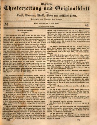 Allgemeine Theaterzeitung Montag 2. März 1835