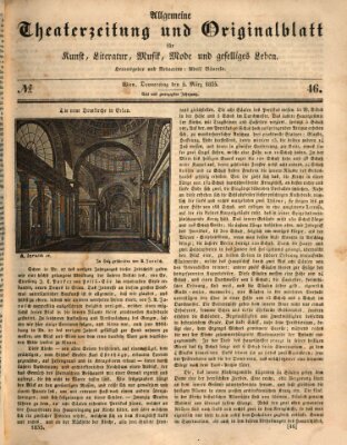 Allgemeine Theaterzeitung Donnerstag 5. März 1835