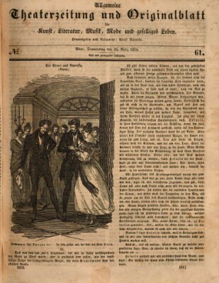 Allgemeine Theaterzeitung Donnerstag 26. März 1835