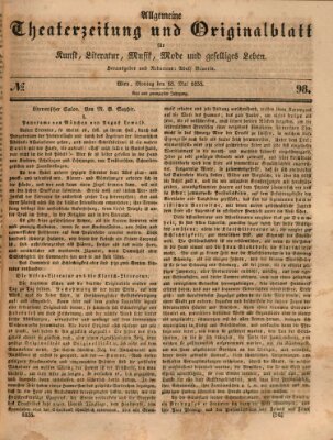 Allgemeine Theaterzeitung Montag 18. Mai 1835