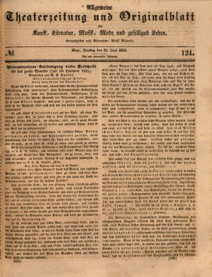 Allgemeine Theaterzeitung Dienstag 23. Juni 1835