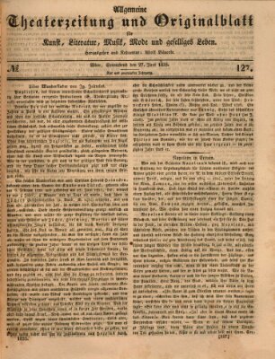 Allgemeine Theaterzeitung Samstag 27. Juni 1835