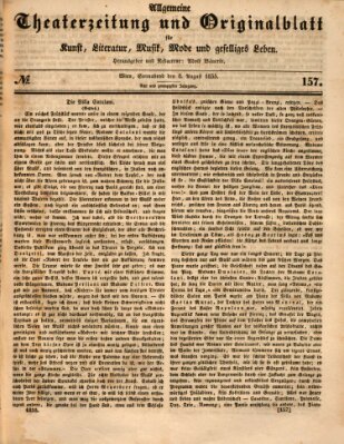 Allgemeine Theaterzeitung Samstag 8. August 1835