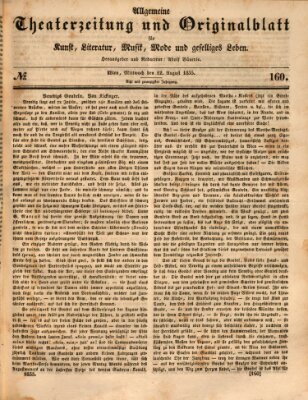 Allgemeine Theaterzeitung Mittwoch 12. August 1835