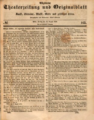 Allgemeine Theaterzeitung Freitag 14. August 1835