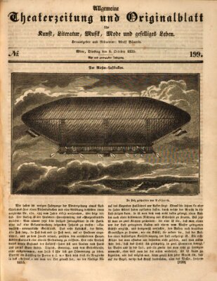 Allgemeine Theaterzeitung Dienstag 6. Oktober 1835