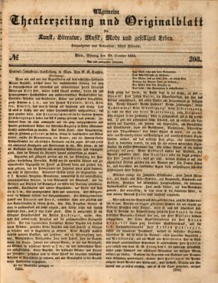 Allgemeine Theaterzeitung Montag 19. Oktober 1835