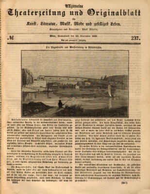 Allgemeine Theaterzeitung Samstag 28. November 1835