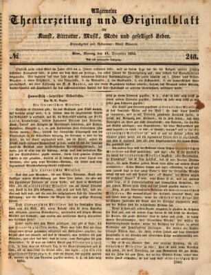 Allgemeine Theaterzeitung Montag 14. Dezember 1835