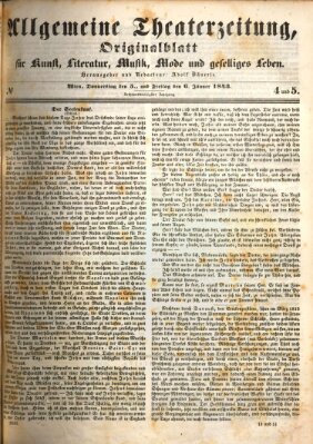 Allgemeine Theaterzeitung Freitag 6. Januar 1843