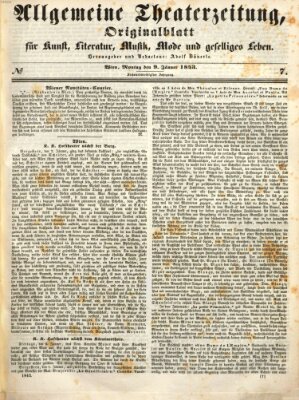 Allgemeine Theaterzeitung Montag 9. Januar 1843