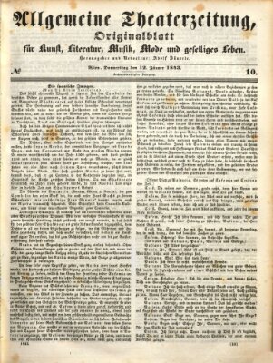 Allgemeine Theaterzeitung Donnerstag 12. Januar 1843