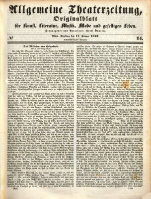 Allgemeine Theaterzeitung Dienstag 17. Januar 1843