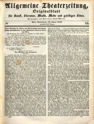 Allgemeine Theaterzeitung Mittwoch 18. Januar 1843