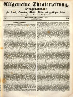 Allgemeine Theaterzeitung Freitag 27. Januar 1843