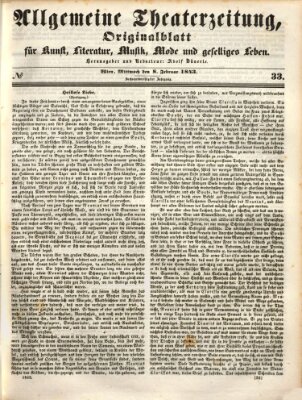 Allgemeine Theaterzeitung Mittwoch 8. Februar 1843